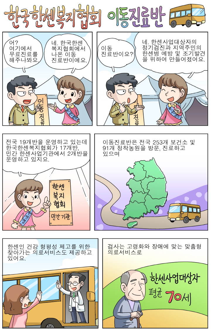 한국한센복지협회 이동진료반
